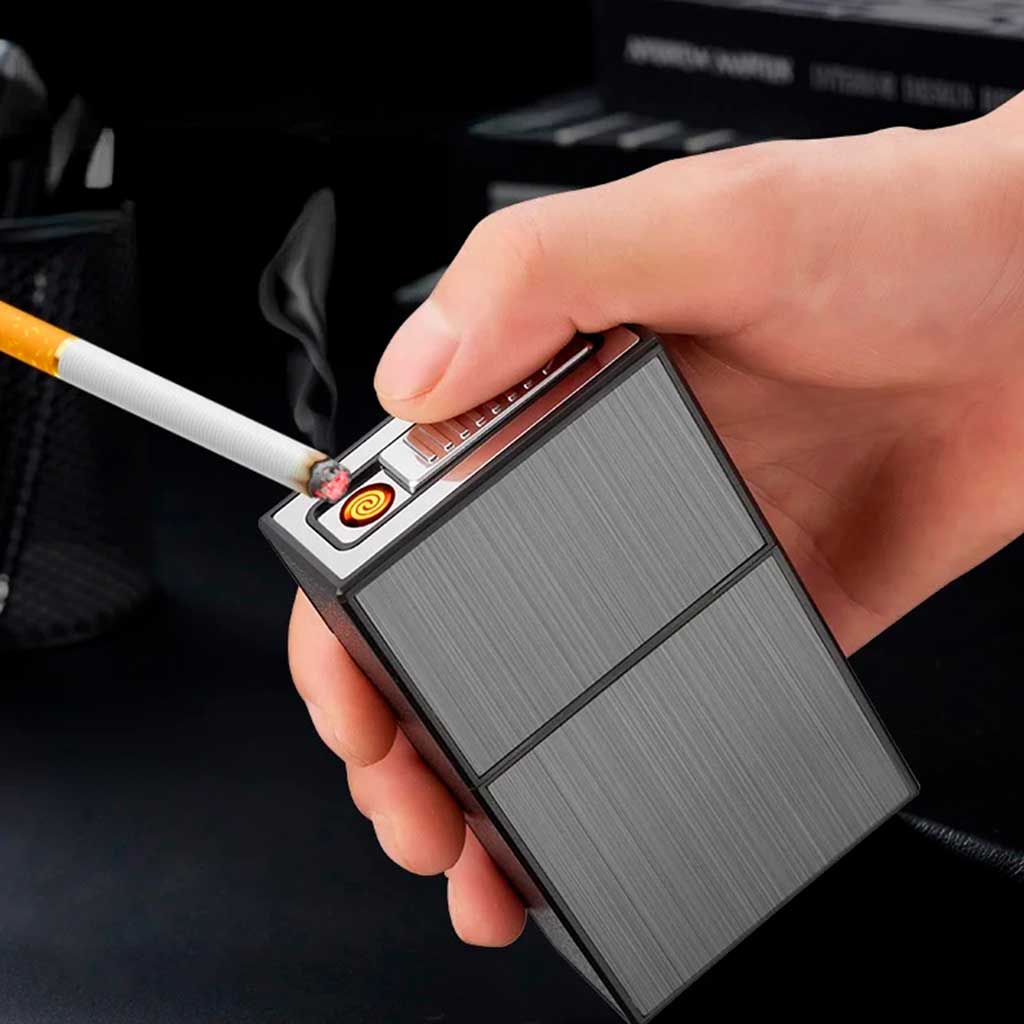 CIGARRERA RECARGABLE CON ENCENDEDOR ELÉCTRICO