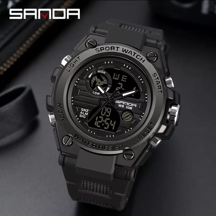 NUEVO RELOJ DEPORTIVO PARA HOMBRE SANDA 739