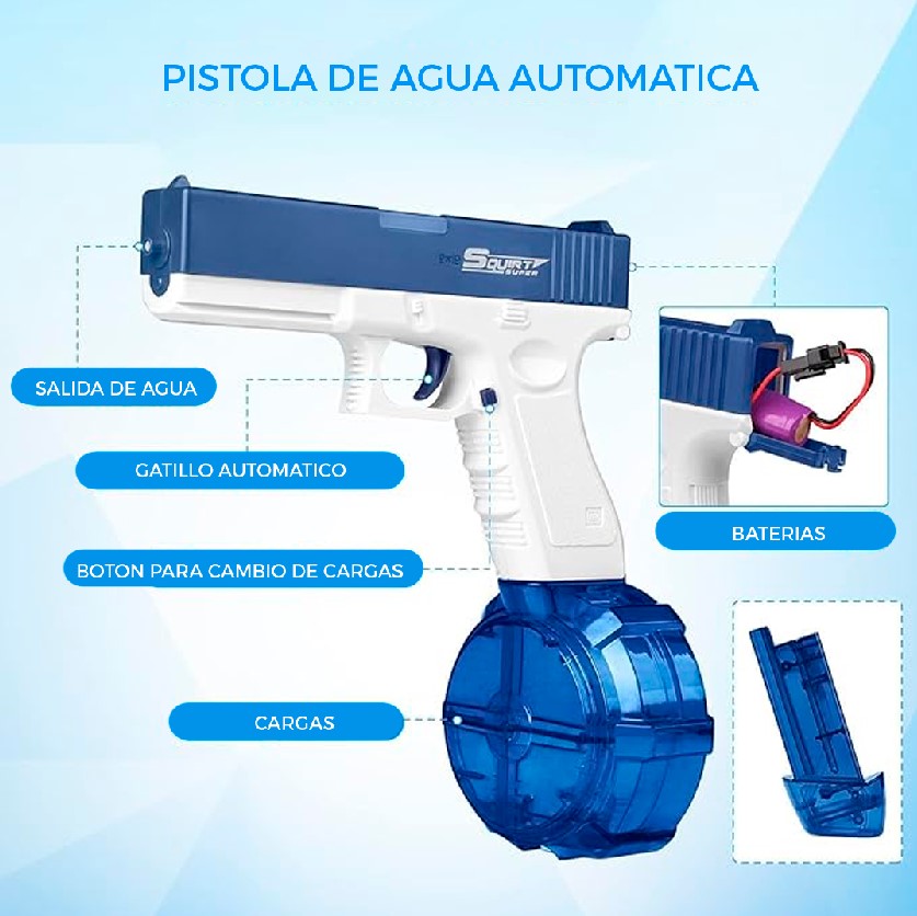 PISTOLA DE AGUA ELÉCTRICA GLOCK