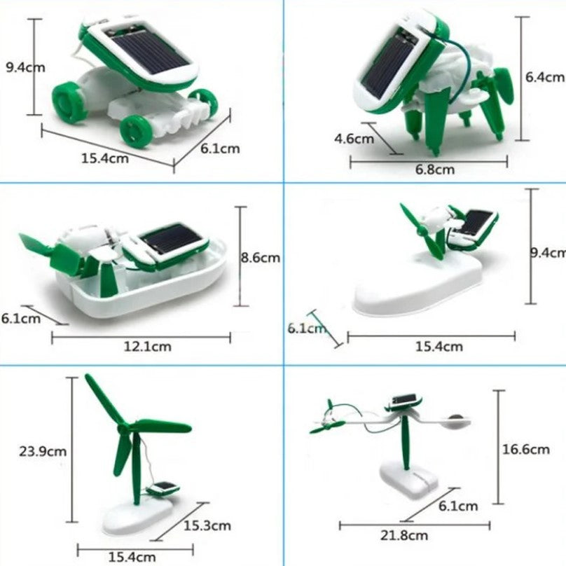 NUEVO JUGUETE EDUCATIVO DE ROBOT SOLAR KIT 6