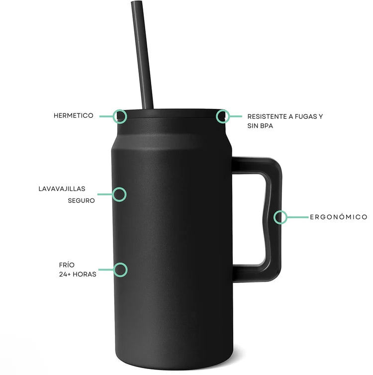 Vaso Térmico Premium 1500 ml Negro